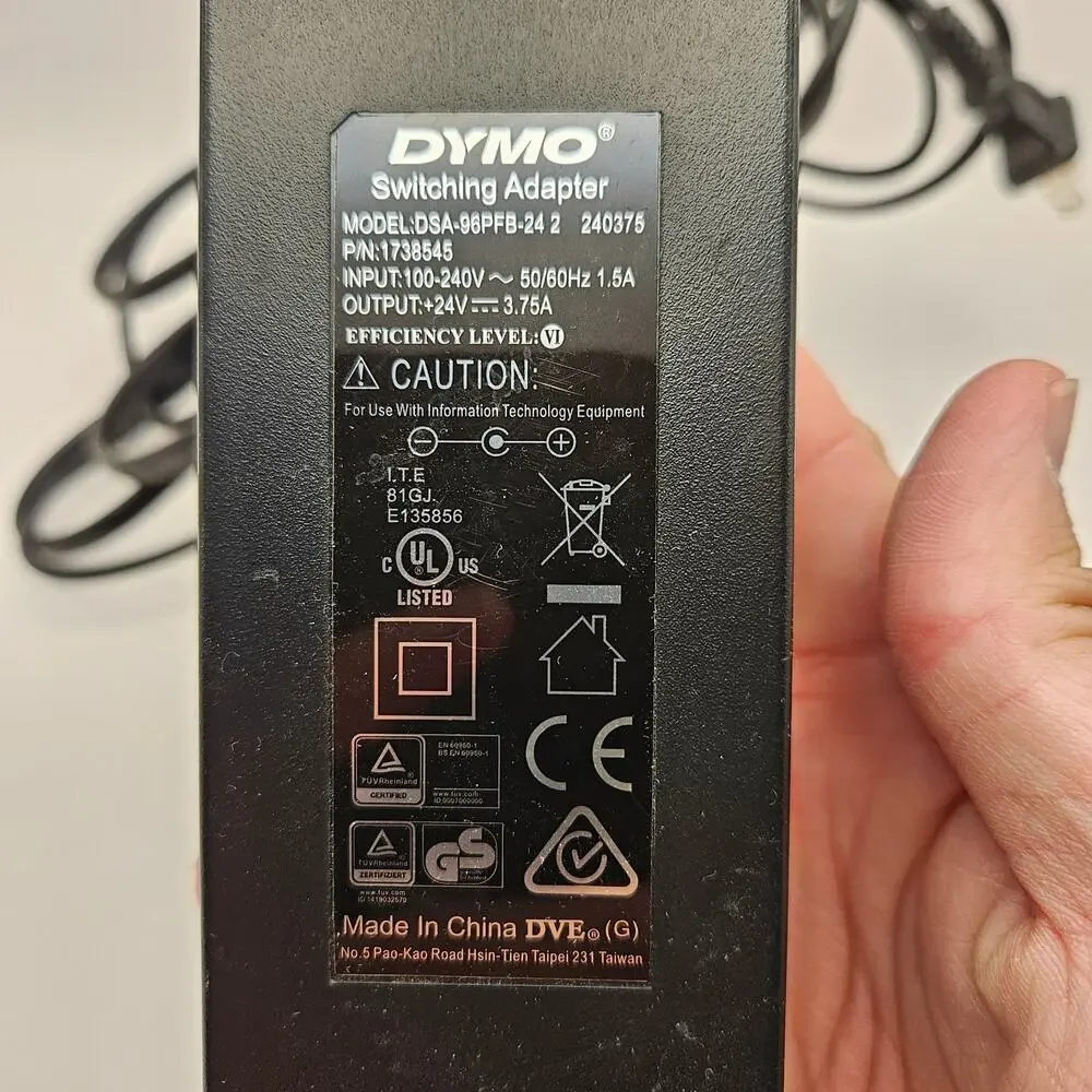 GENUINE DYMO 24V 3.75A POWER SWITCHING ADAPTER 1738545 DSA-96PFB-24 2 OEM